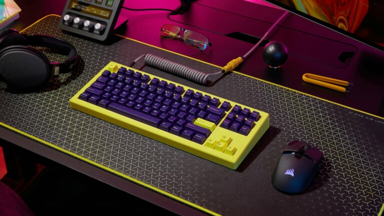 Drop CSTM80 Cyber Yellow Decorative Case brings cyberpunk-inspired style to your desk