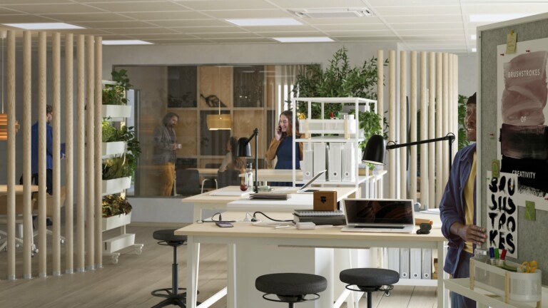 IKEA MITTZON Office System includes 85 products that create flexible, comfortable spaces