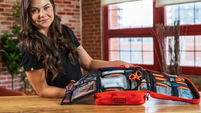 REDI The Roadie Pro + car safety kit has a modular organization system and trauma supplies
