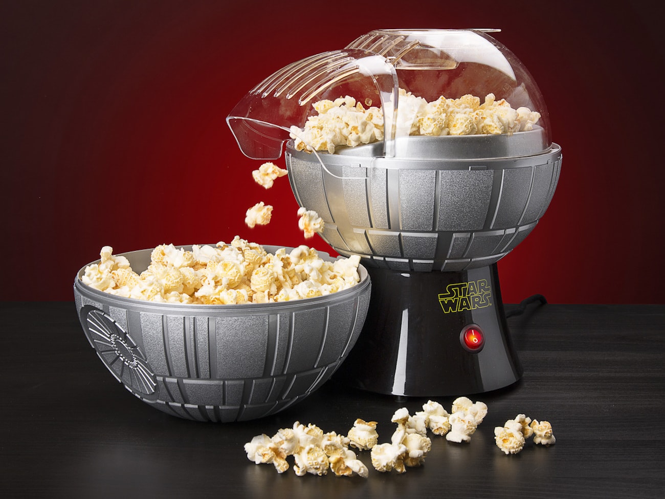 Uncanny Brands Star Wars Death Star Popcorn Maker doesn’t require butter or oil to work